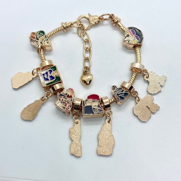 Taylor Swift Lover Gold Tone Snake Style Charm Bracelet - Picture 8 of 9